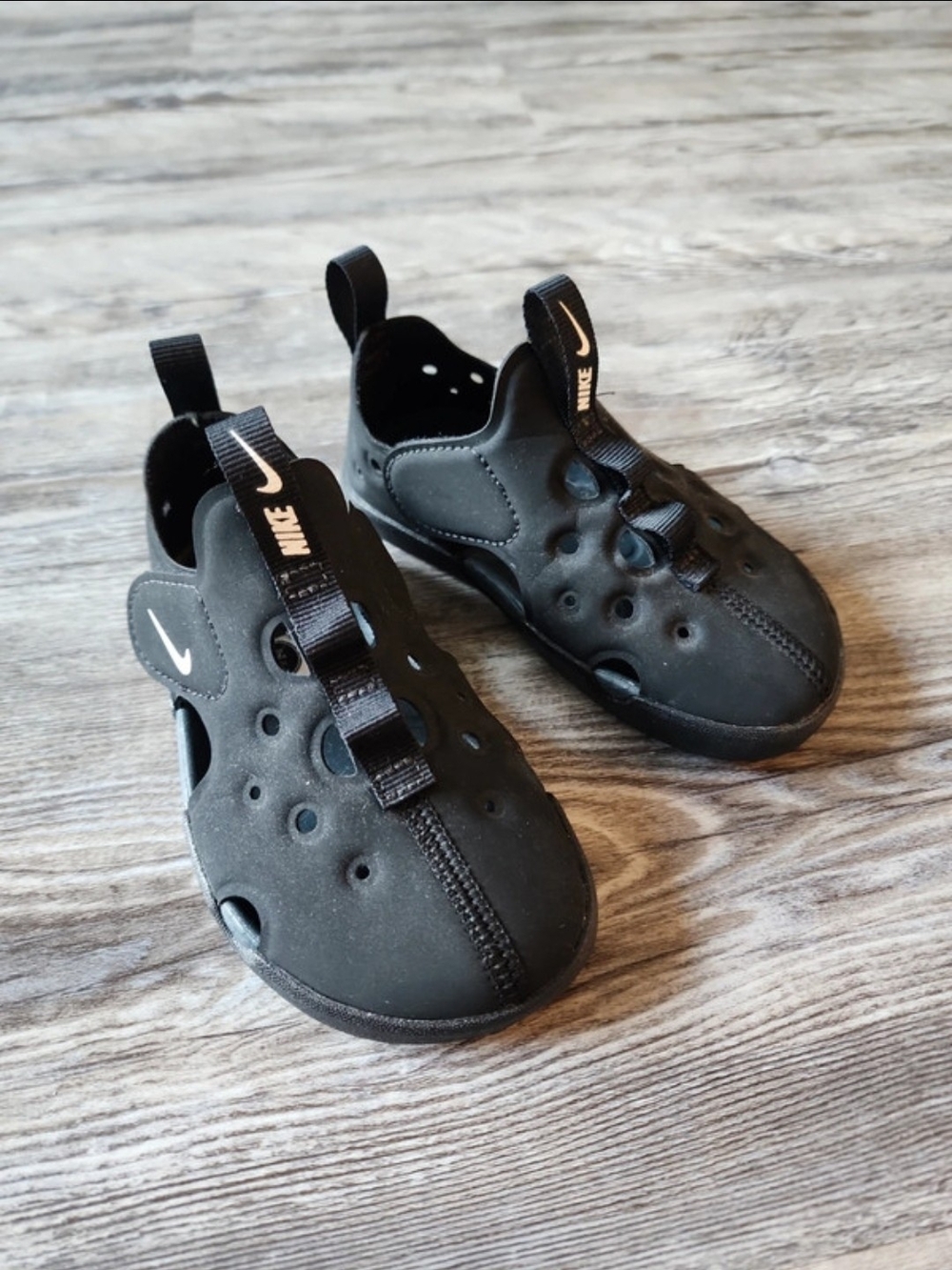 Nike Sunray Protect Black Water Shoes Sandals Size 8C